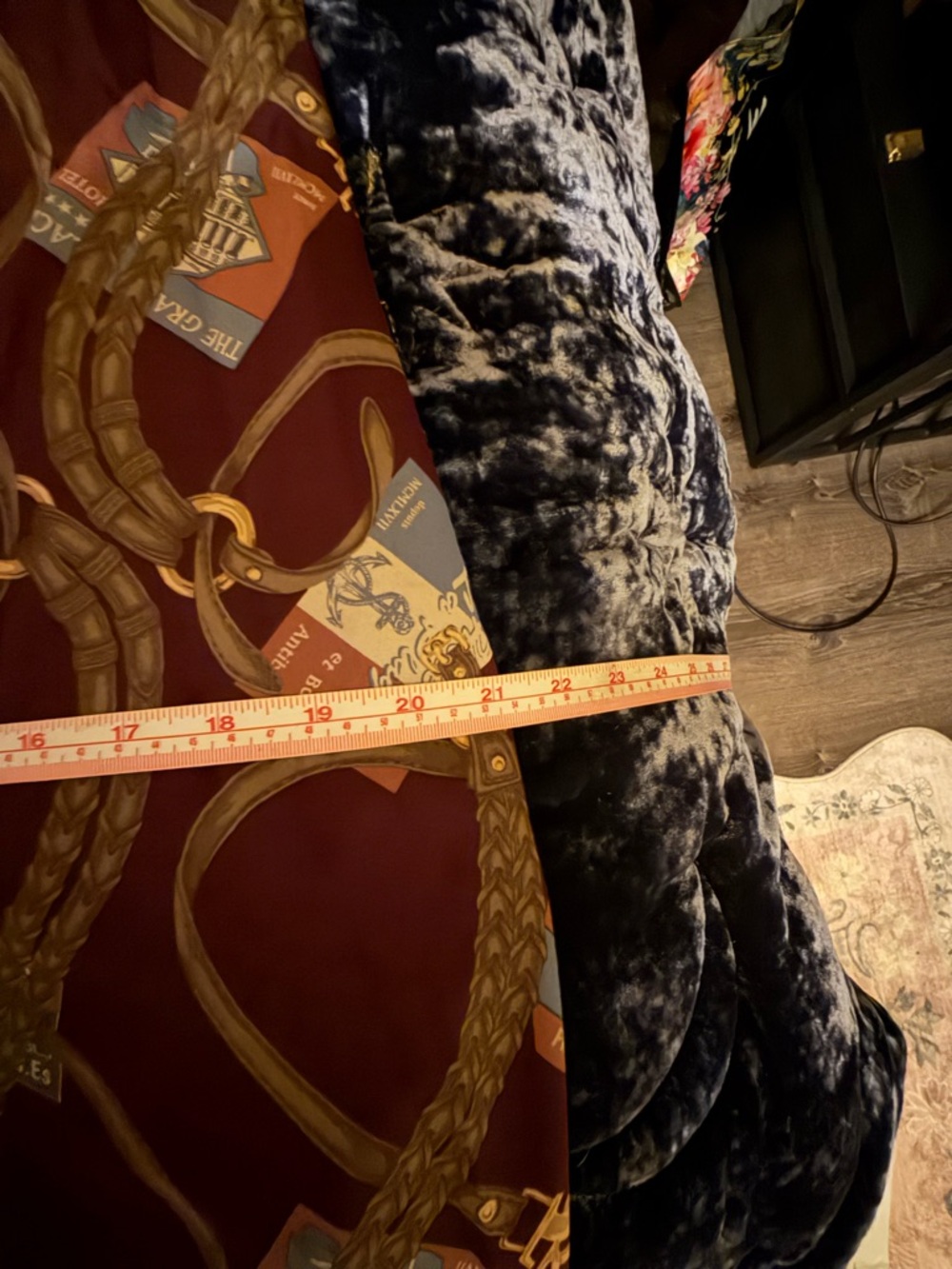 Long-Sleeve Burgundy Printed Tie-Waist Shirt Dress - Picture 10 of 10